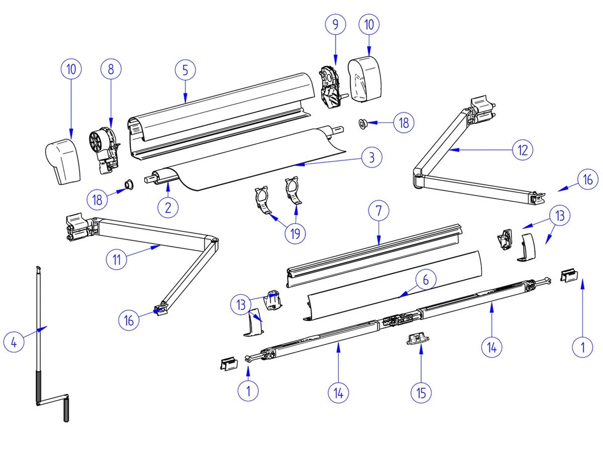 Thule Omnistor Binnenkap Rechts 5102 3 Thule Omnistor Binnenkap Rechts 5102