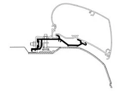 Thule Omnistor 6300 Ducato Wit 325 Mystic Grey Cassetteluifel -Thule thule adapter ducato h2 2006 375 400 cm ecommerce 6