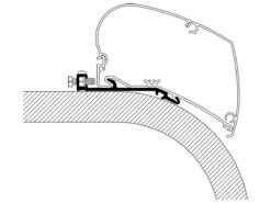 Thule Flat Roof Adapter 400 Cm
