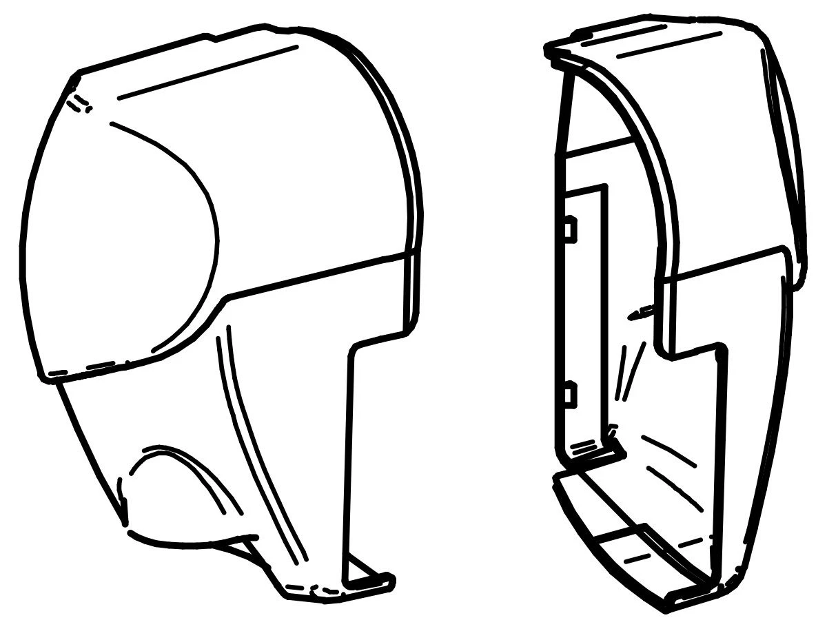 Thule Omnistor Set Eindkappen Cassette 5003 Aluminium 3 Thule Omnistor Set Eindkappen Cassette 5003 Aluminium