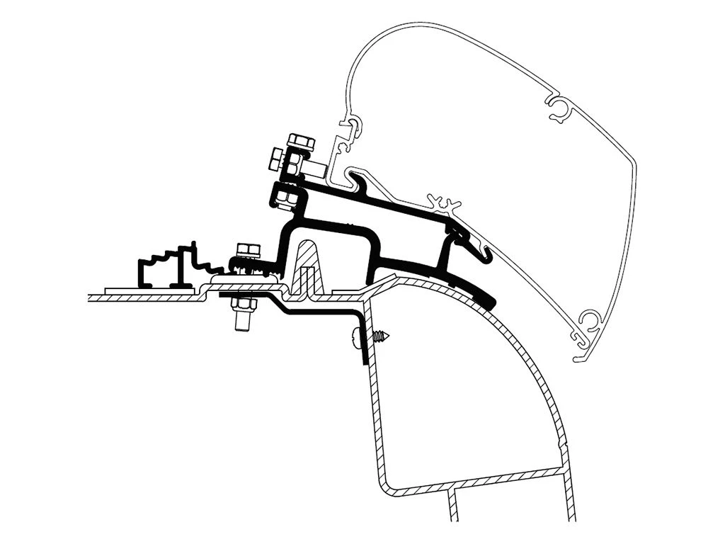 Thule Adapter Master Movano 1998-2010 3 Thule Adapter Master Movano 1998-2010