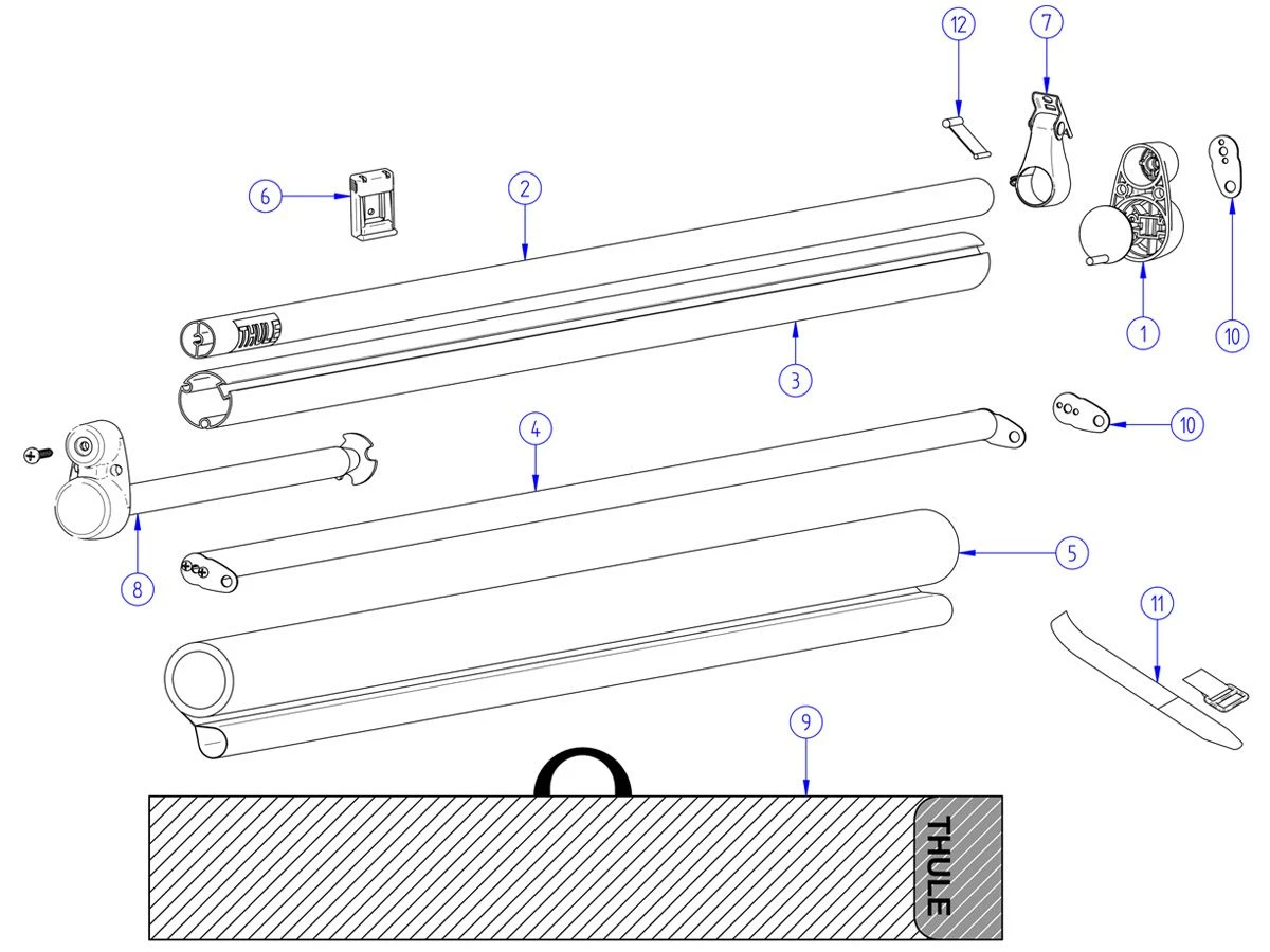 Thule Peesbevestiging Windscreen 5 Thule Peesbevestiging Windscreen - Afbeelding 3